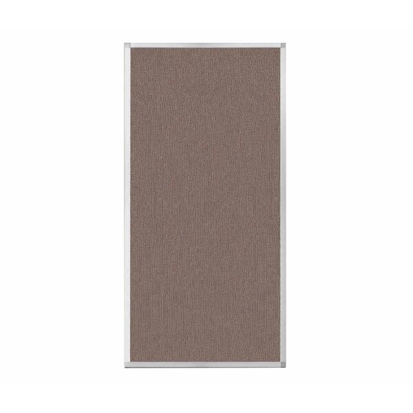 Hush Panel Configurable Cubicle Partition 3' x 6' Latte Fabric